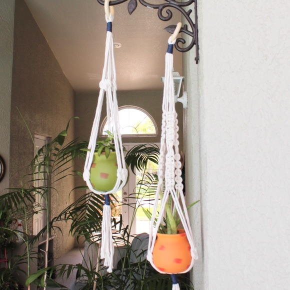 Land and Molasses Other - Plant Hangers, Set of 2, Recycled Cotton